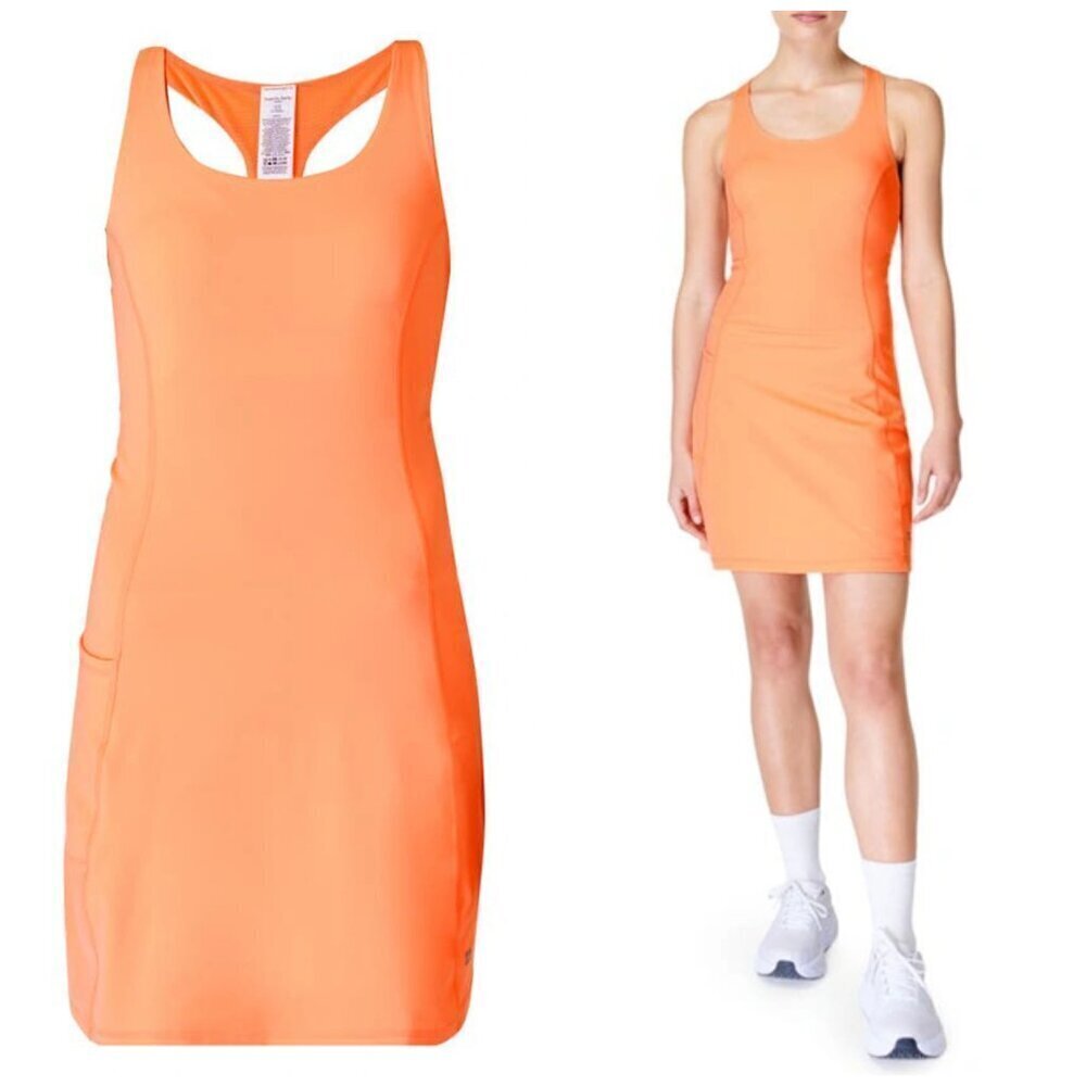Sweaty Betty Power Workout Dress in Tangerine Orange XL